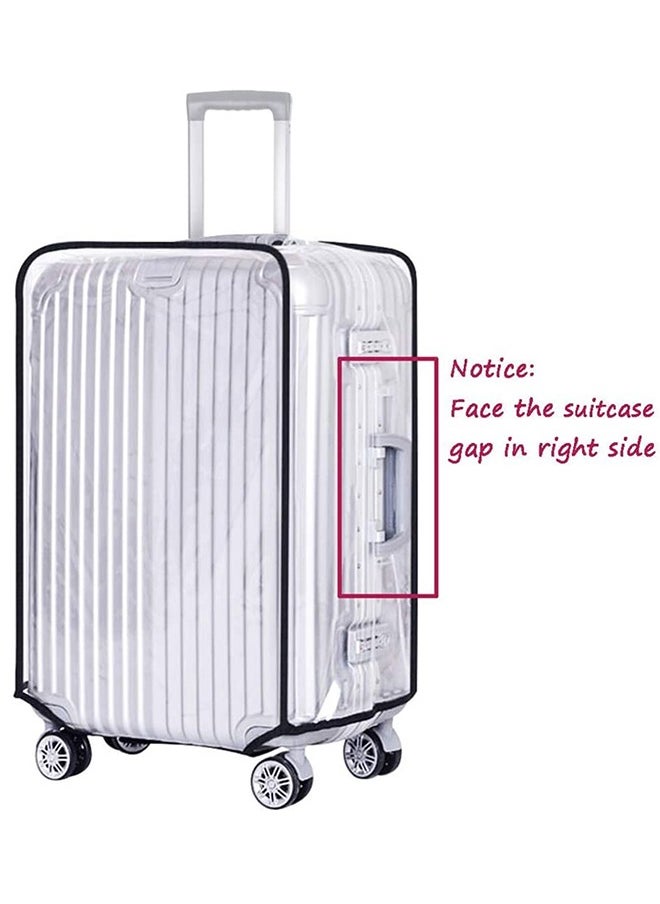 Waterproof Travel Luggage Cover Suitcase Protector Clear with Strap Belt