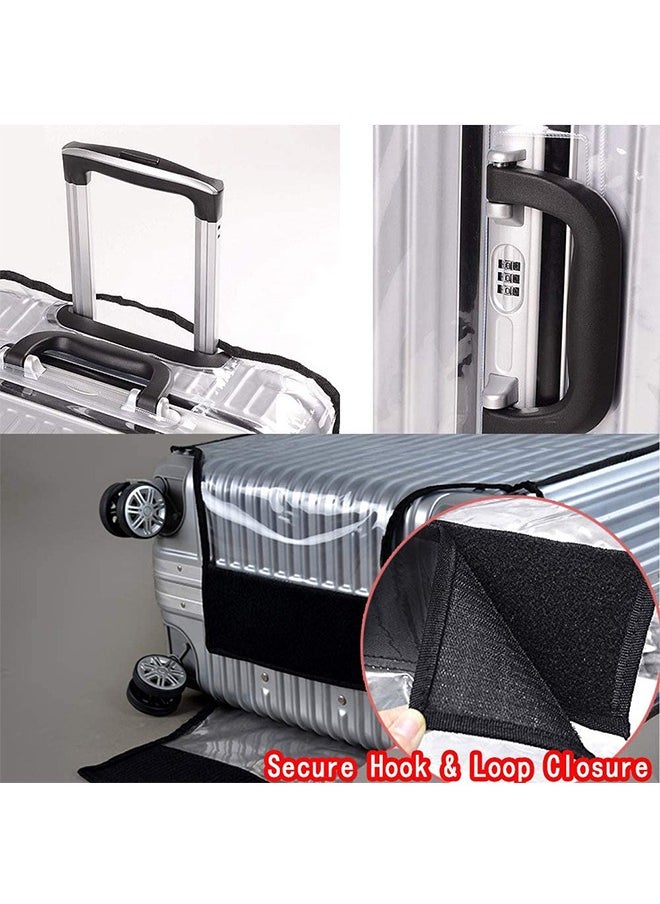 HomarKet Waterproof Travel Luggage Cover Suitcase Protector Clear with Strap Belt  - Image 4