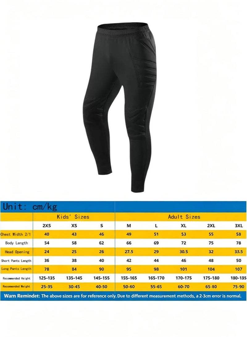 Aikanbo Men's Padded Goalkeeper Pants，Shock-Absorbing Protective Soccer Goalkeeper Pants，Quick-Dry Stretch Soccer Training Pants，Suitable for Matches and Training - Image 3