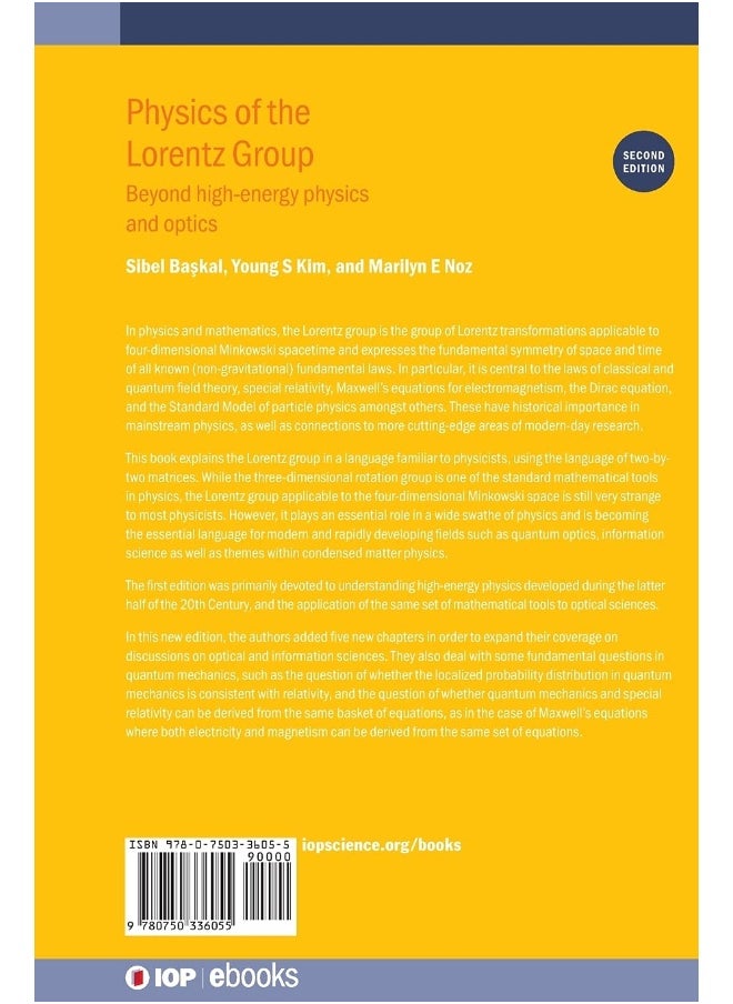Physics of the Lorentz Group (Second Edition): Beyond high-energy physics and optics  - Image 2