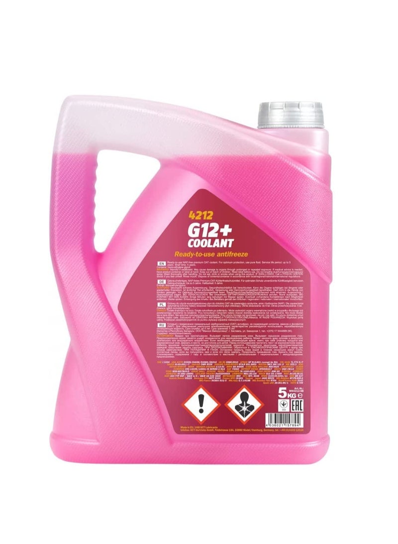 Generic Mannol G12 Coolant Water 5 liter Red Color  - Image 2