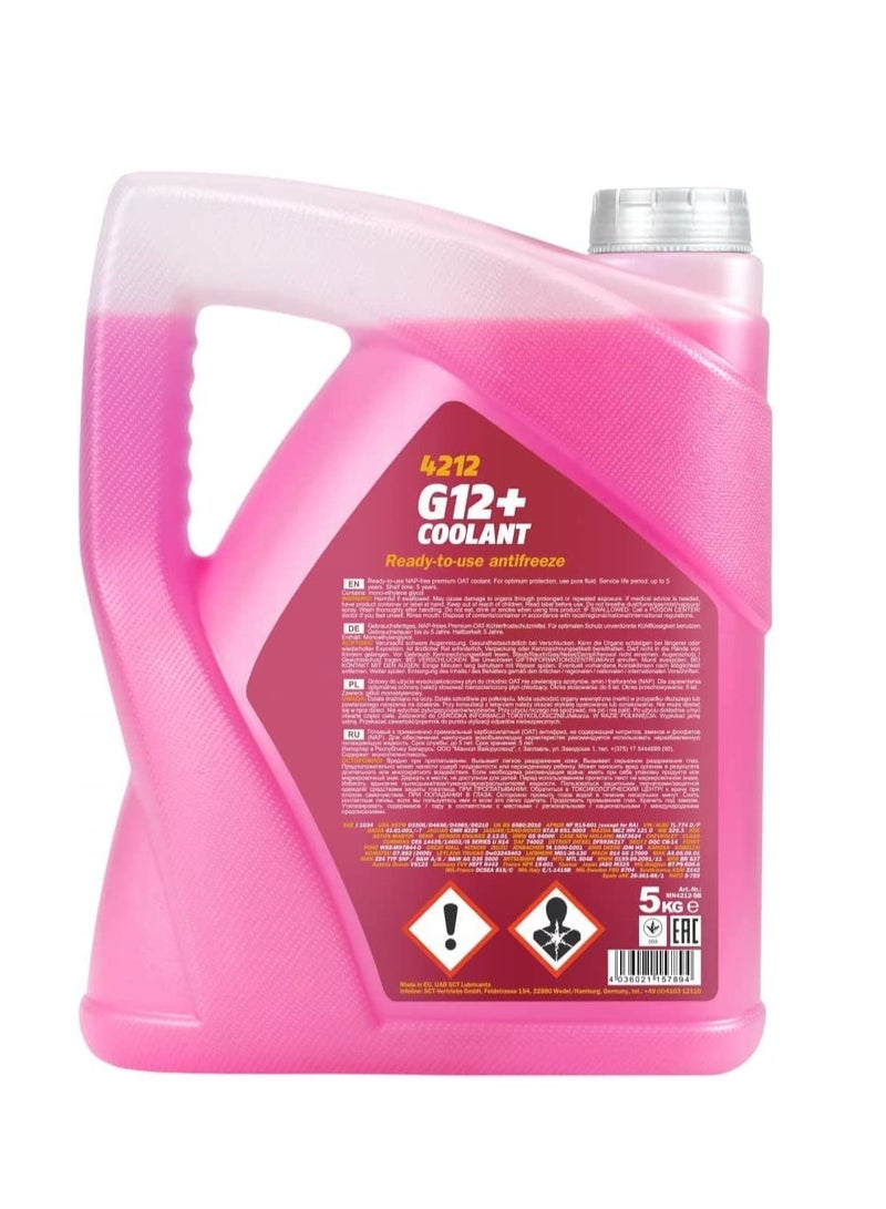 Generic Mannol G12 Coolant Water 5 liter Red Color  - Image 4