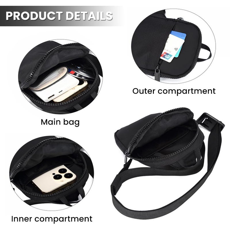 GUSTAVE ® Sling Bag for Men And Women, Small Crossbody Bags for Men Oxford Cloth Waterproof Lightweight Side Bag Shoulder Bag Men for Outdoors Traveling Casual - Image 3