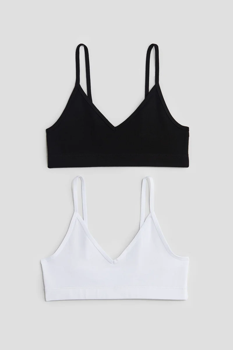 اتش اند ام 2-pack V-neck crop tops