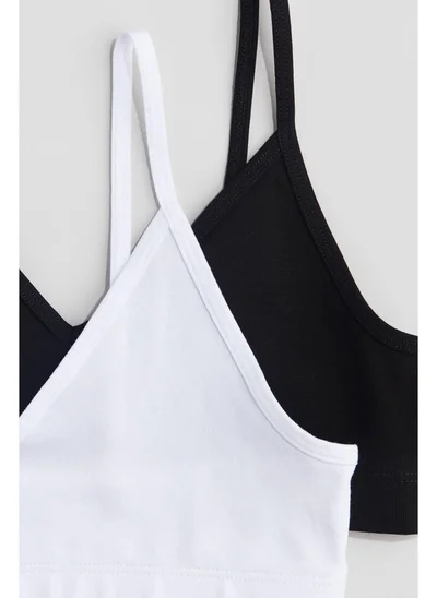 H&M 2-pack V-neck crop tops