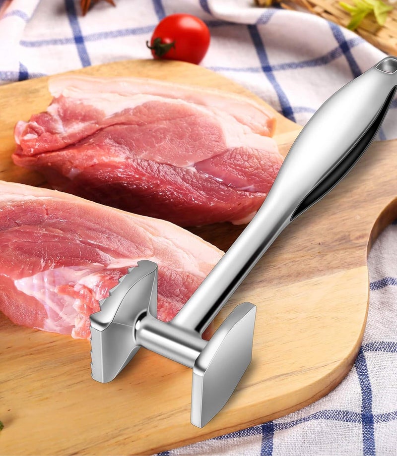AOWOTO Meat Tenderizer Meat Hammer Mallet Tool Pounder For Tenderizing Steak Beef And Poultry. With Rubber Comfort Grip Handle.Dishwasher Easy - Image 5