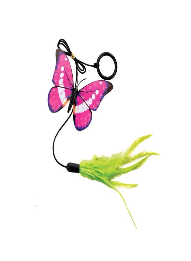 SPOT Ethical Pets Assorted Colors Fluttery Butterfly Cat Toy with Teaser Ring - Image 3