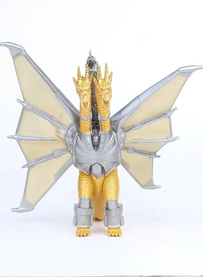 De-Lite Super Saver Combo Pack Premium King of Monsters Vinyl Plastic PVC Action Figures Movie Collectible Toys (Ghidorah v/s Skull Crawler, Size 15cm) - Image 2