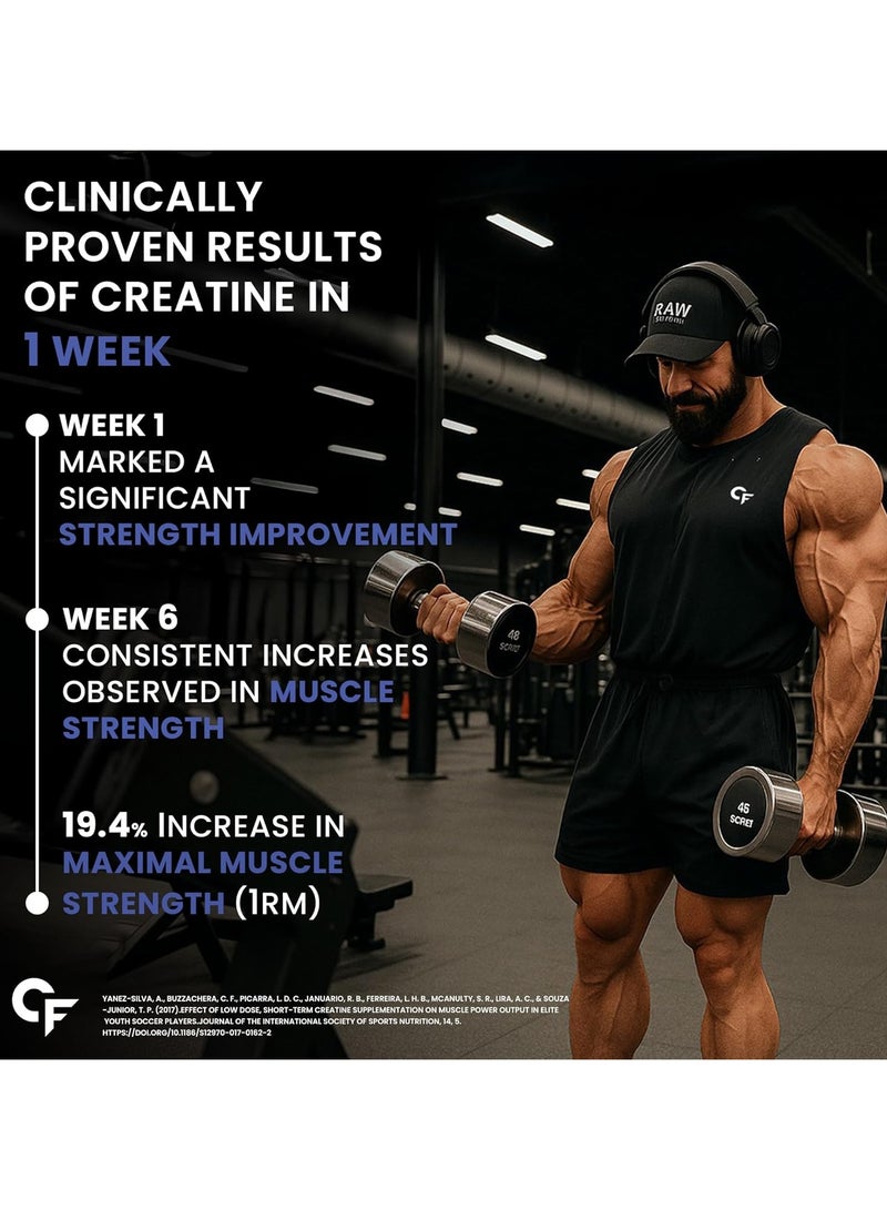 كارباميد فورتي مسحوق الكرياتين مونوهيدراتي من كارباميد فورت ميكرونيزد | مكمل الكرياتين لتضخيم العضلات الهزيلة وقوتها وطاقتها - بدون نكهة - 83 حصة - 250 جم - Image 5