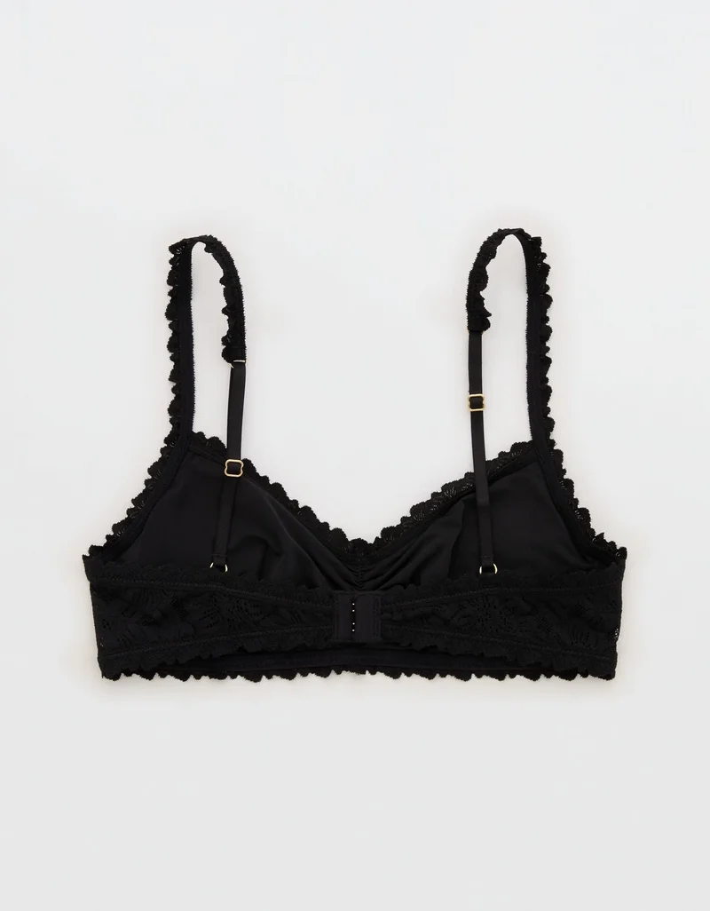 Aerie  Show Off Rosey Lace Padded Plunge Bralette for Women | Best Price UAE