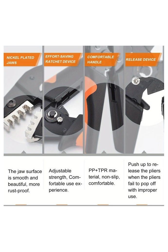 【Versatile Quick Jaw Pliers】 Versatile SN-58B Quick Jaw Crimping Pliers Kit - Metal Construction for Tab, Tube  Photovoltaic Terminals, Home Improvement Essential - Image 5