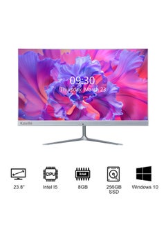 Kaulle Desktop Computer All In One Pc 23.8 Inch All In One Desktop,Intel Core I5 3320M Processor,8 GB Ram,256 GB Ssd,With Keyboard And Mouse,Windows 10 Pro All In One Desktop Computer Silver KLY238Y4  - Image 1
