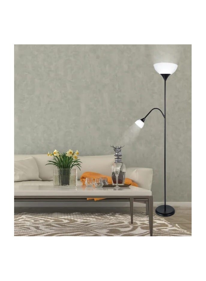 PRIMO PLUS Floor Stand Lamp White Light Black/White combination material 10X70.5X8.7 inch - Image 3