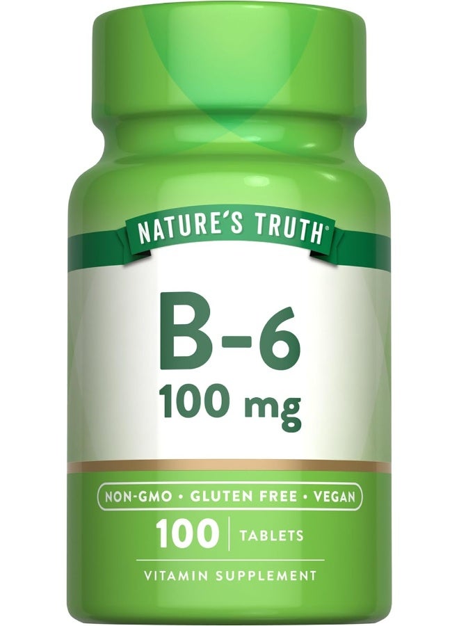 Nature's Truth أقراص فيتامين ب-6 100 ملغ، 100 حبة - Image 1