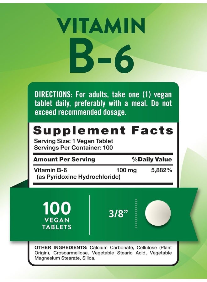 Nature's Truth أقراص فيتامين ب-6 100 ملغ، 100 حبة - Image 2