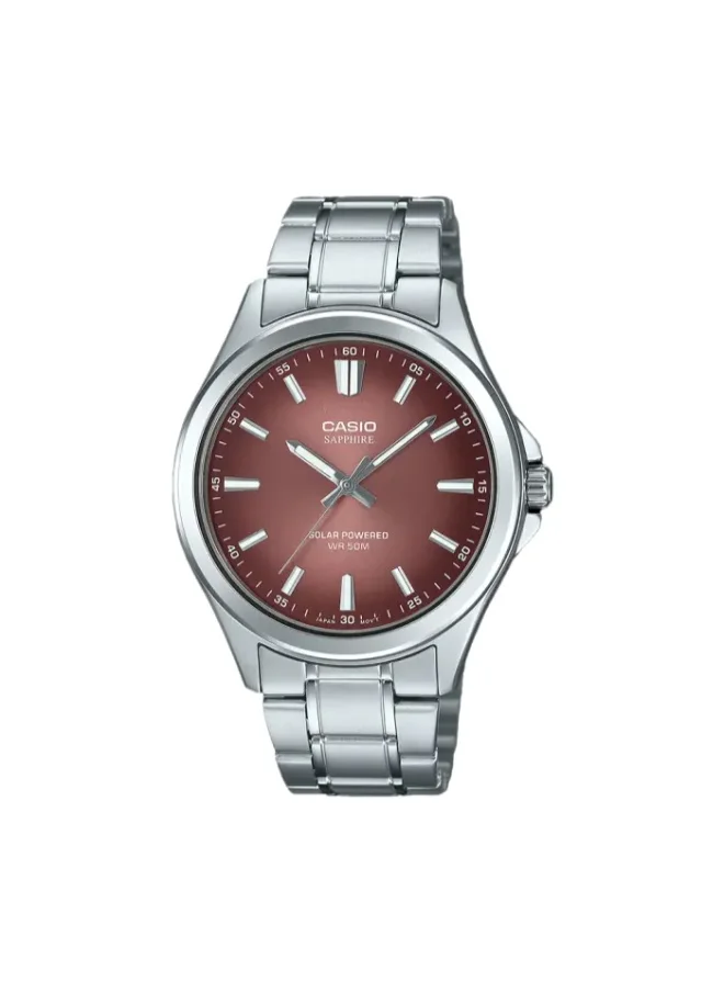 CASIO Men's Stainless Steel Analog Watch MTS-RS100D-5ADF - 41.7 mm