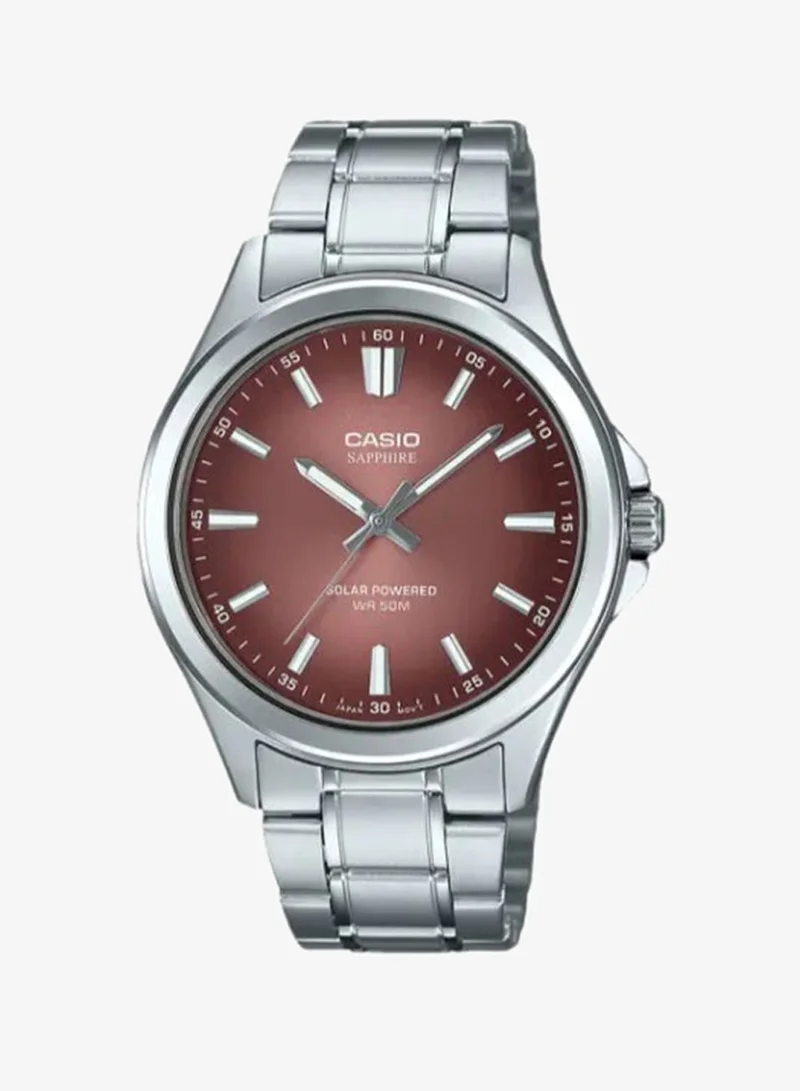 CASIO Men's Stainless Steel Analog Watch MTS-RS100D-5ADF - 41.7 mm
