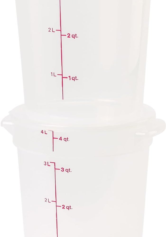 Cambro 4Qt BPA-Free Food Storage Containers with Lid - Pack of 2, Ideal for Pantry & Fridge Organization - Image 3
