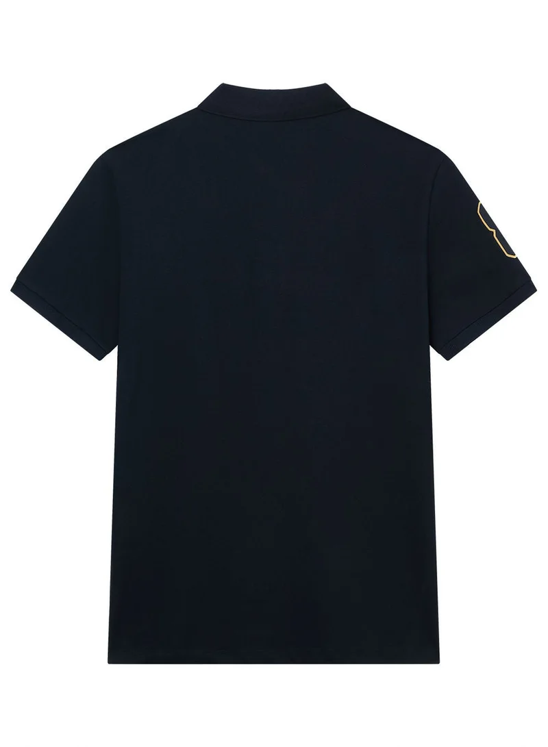 GIORDANO  Men’s Slim Fit Napoleon Embroidery Lycra Pique Polo for Men | Best Price UAE