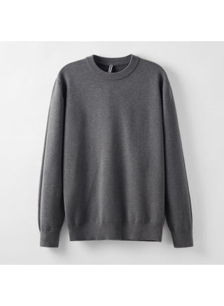 Sheep Wool Crewneck Sweater Mens Self-heating Lyocell Knitted Base Pullover Sweater Spring and Autumn Dark gray - pzsku/ZA2C31600F24BE1BBC83FZ/45/1746229613/ec7dfee8-cfef-4e12-bf61-54ed99d02aeb