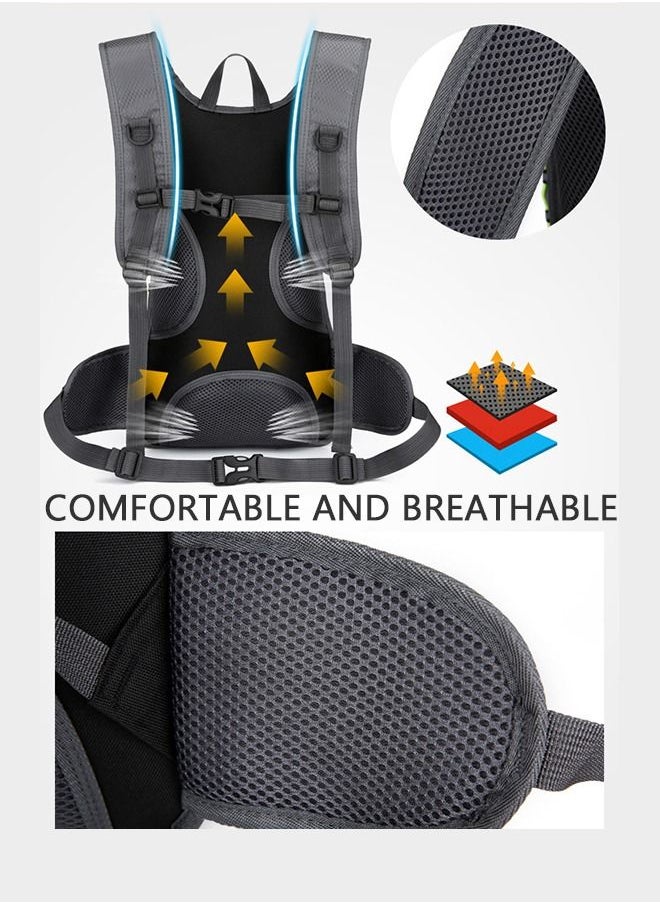 GROIC Running Hiking Mountain Biking Cycling Waterproof Backpack with Water Bag For Men Women  - Image 5