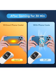 KASTWAVE Phone Cooling Fan, Portable Mini Phone Cooling Heatsink for iPhone iOS/Android Gaming Semiconductor Heatsink Cooler (Silver)  - Image 3