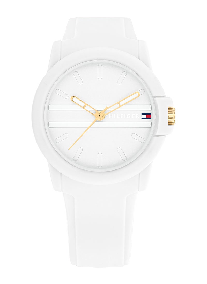 TOMMY HILFIGER Women's Analog Round Shape Silicone Wrist Watch 1782687 - 36 Mm  - Image 1