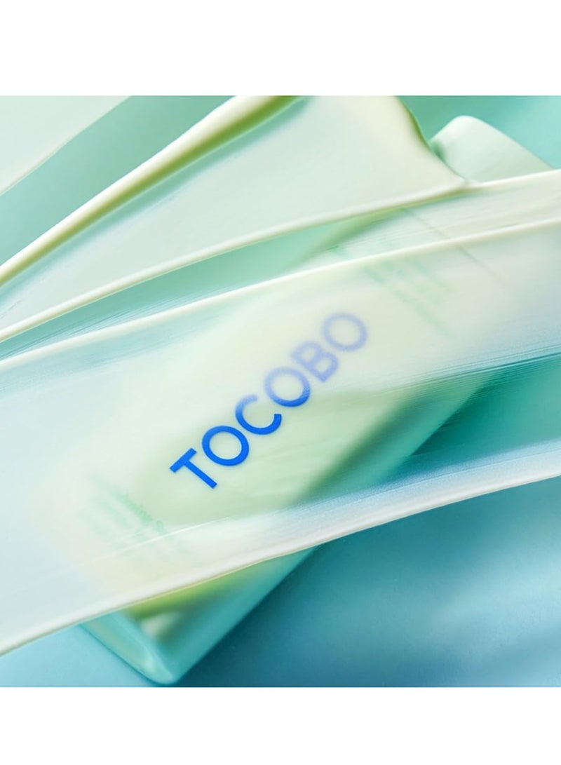 Tocobo Cica Calming Sun Serum SPF50 PA++++ 50 ml 1.69 fl. oz - Fermented Cica Complax, Cape Aloe Leaf Extract, Soothing Overheated Skin, Reduces Skin Tempetature  - Image 2