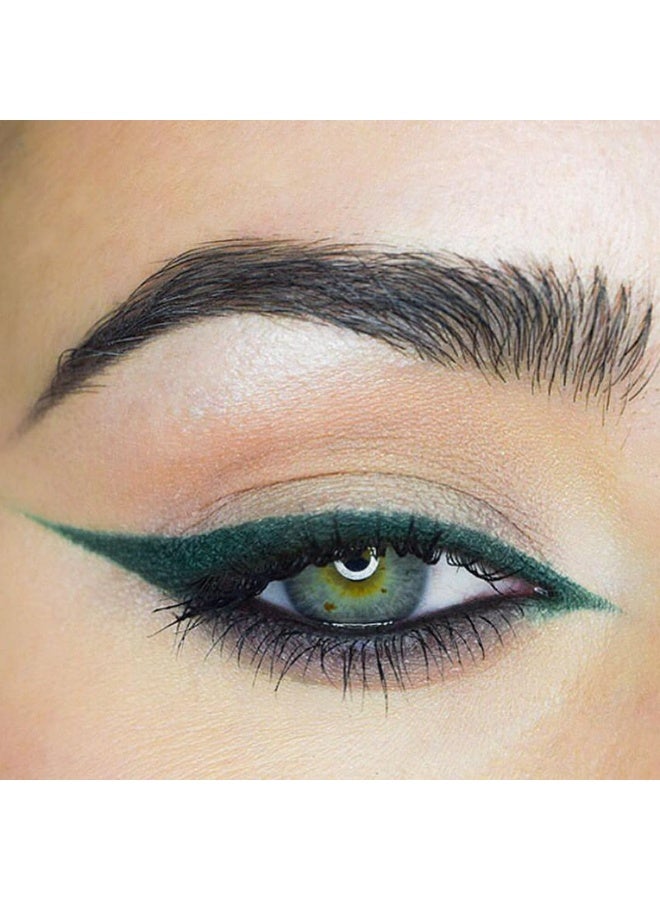 Million Colors Green Colour Waterproof Liquid Eyeliner | Matte Finish | Last Upto 12 Hours | Quick Drying, Smudge-Proof & Water-Resistant - 5 ML (PEACOCK GREEN 13) - Image 5