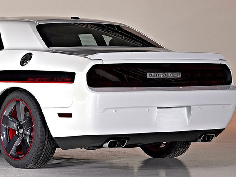 Rvinyl Tail Light Pre Cut Film Tint Cover Kit in Matte Smoke Compatible with Dodge Challenger 20082014 Adhesive Backs