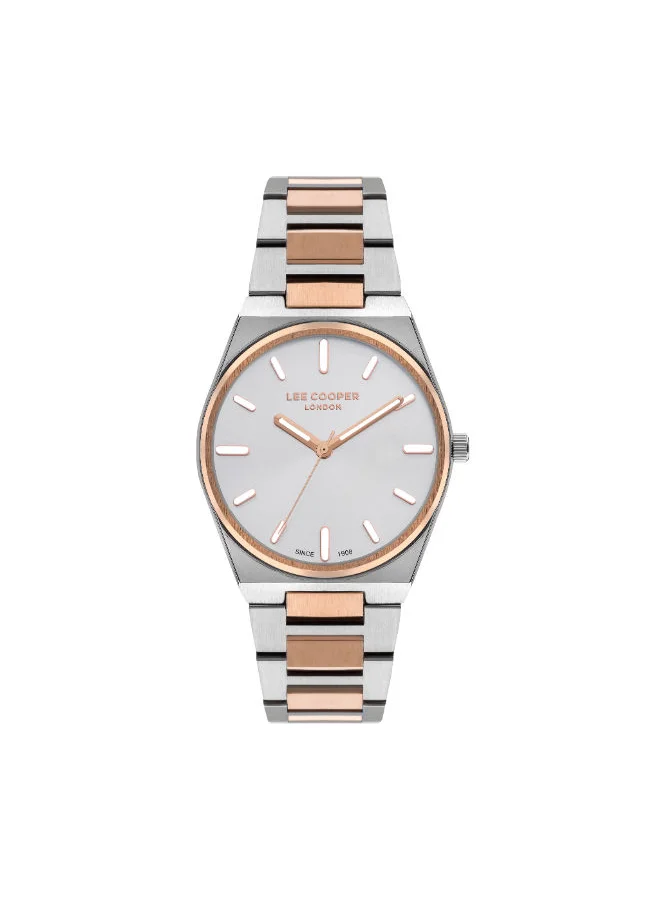 لي كوبر LEE COOPER Women's Analog Silver Dial Watch - LC07609.530