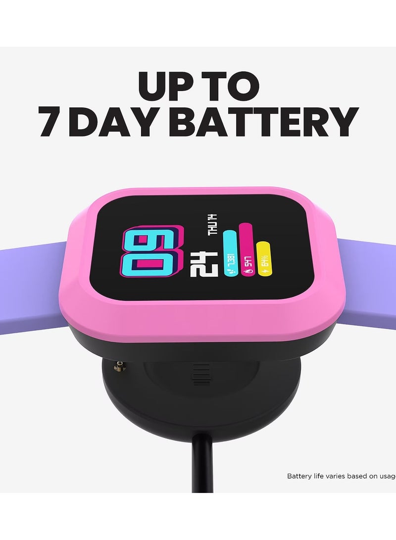 iTouch Unisex Interactive Flex Watch Purple/Pink with  Interchangeable Silicone Strap, TF409A-N09 - Image 3