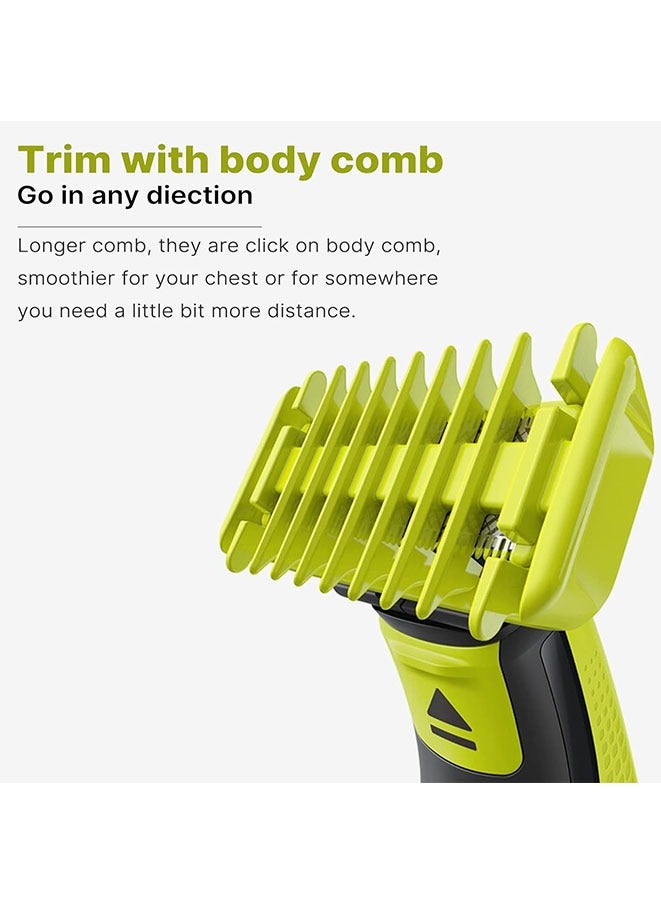 Muyixin حراس الشعر لآلة الحلاقة الكهربائية الهجينة One Blade QP2520 QP2530 QP2630 QP2620 QP2510 QP2521 QP2522 QP2531 QP6510، مشط دليل 1/2/3/5 مم لحراس ماكينة تشذيب اللحية استبدال - Image 2