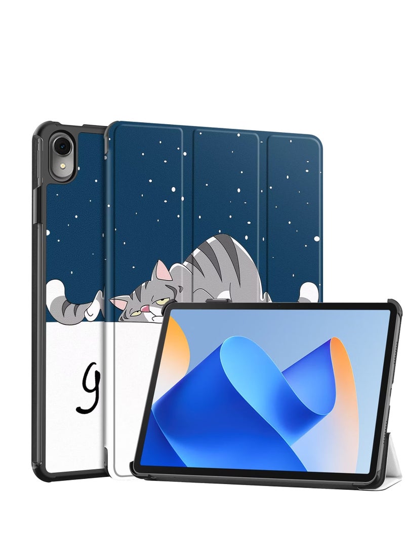 غطاء الحالة لـ HUAWEI MatePad 11 2023 11 بوصة ، استيقاظ / نوم تلقائي ، لمس جلد مريح ، غطاء واقي ثلاثي الوقوف النحيف - Image 1