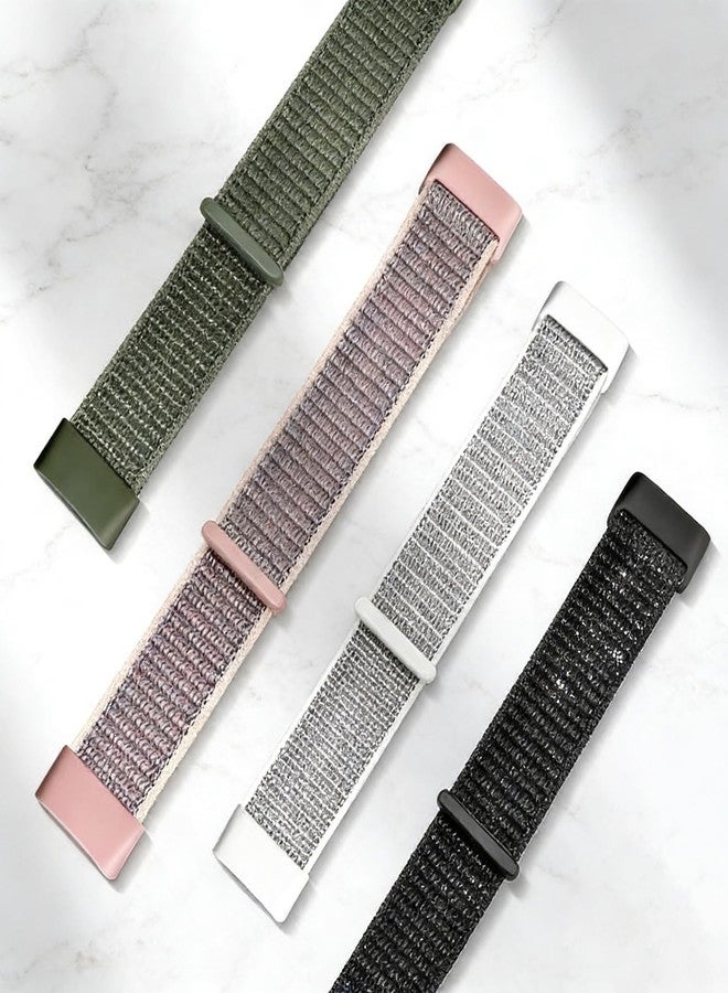 Sundara Sport Loop Nylon Watch Bands Compatible with Charge 6/5, Adjustable Breathable Replacement Soft Nylon Loop Wristband for Women/Men. - Image 5