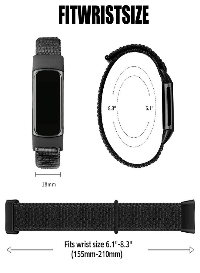 Sundara Sport Loop Nylon Watch Bands Compatible with Charge 6/5, Adjustable Breathable Replacement Soft Nylon Loop Wristband for Women/Men. - Image 3