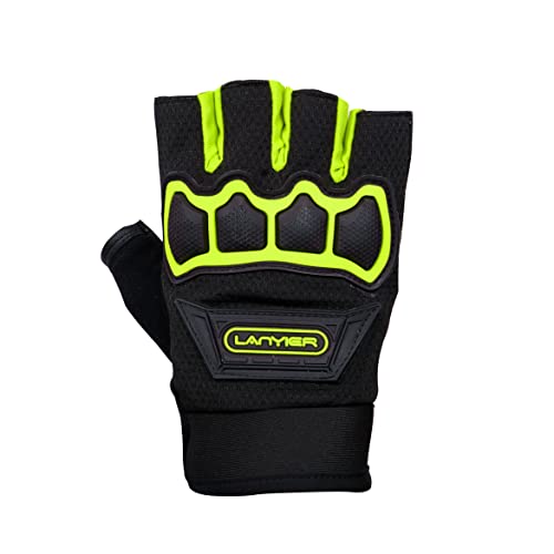 ZaySoo Gloves Protective Half Finger Hand Riding, Cycling, Bike Motorcycle Gym Gloves for Men - Green - Image 1