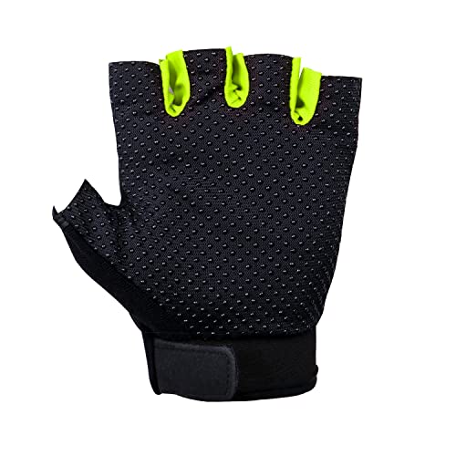 ZaySoo Gloves Protective Half Finger Hand Riding, Cycling, Bike Motorcycle Gym Gloves for Men - Green - Image 2