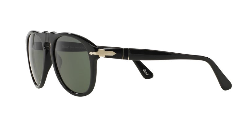 Persol PO0649 Aviator Sunglasses, Black/Green, 56 mm - Image 3