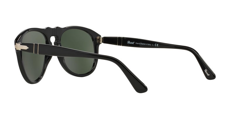 Persol PO0649 Aviator Sunglasses, Black/Green, 56 mm - Image 5