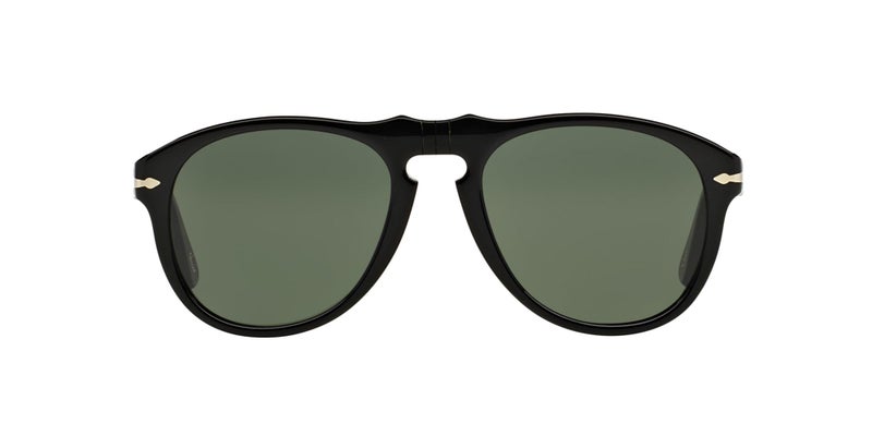 Persol PO0649 Aviator Sunglasses, Black/Green, 56 mm - Image 1