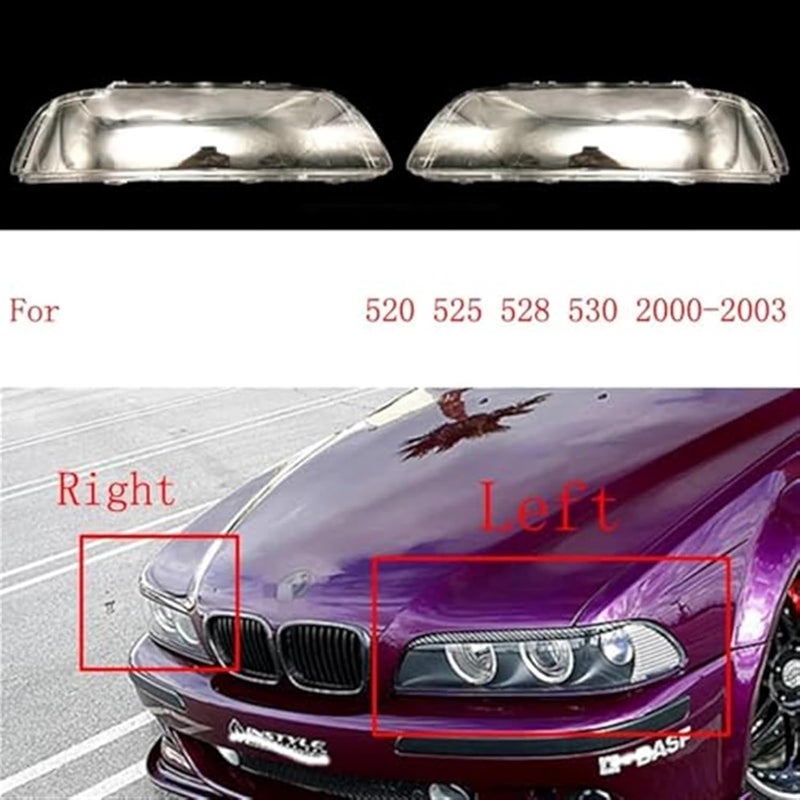 Wivplex Car Front Headlight Glass Cover for 5 Series E39 - Image 4