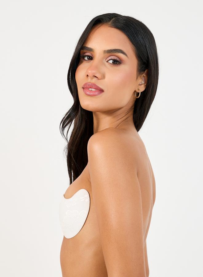 Styli Front Clasp Lace Stick On Bra  - Image 3