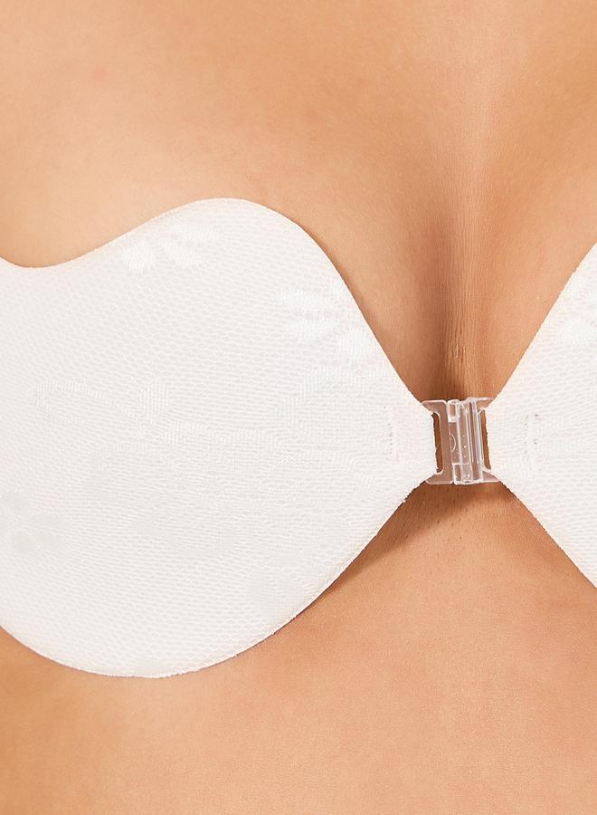 Styli Front Clasp Lace Stick On Bra  - Image 2