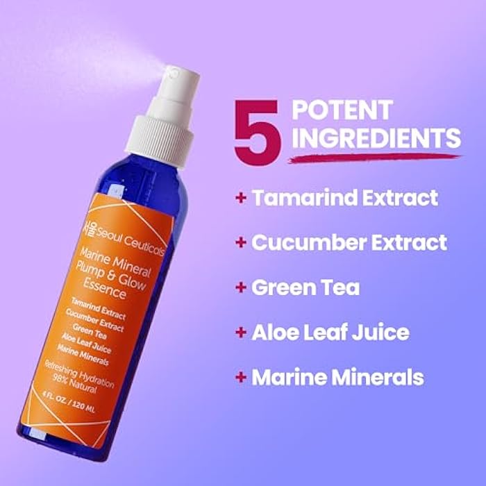 SeoulCeuticals Korean Skin Care Essence Toner - K Beauty Skincare Spray Mist For Face Contains Cucumber Extract and Marine Minerals + Organic Aloe - Get That Healthy Youthful Glow - Image 3