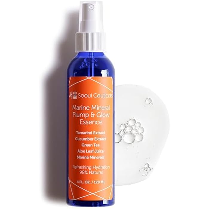 SeoulCeuticals Korean Skin Care Essence Toner - K Beauty Skincare Spray Mist For Face Contains Cucumber Extract and Marine Minerals + Organic Aloe - Get That Healthy Youthful Glow - Image 1