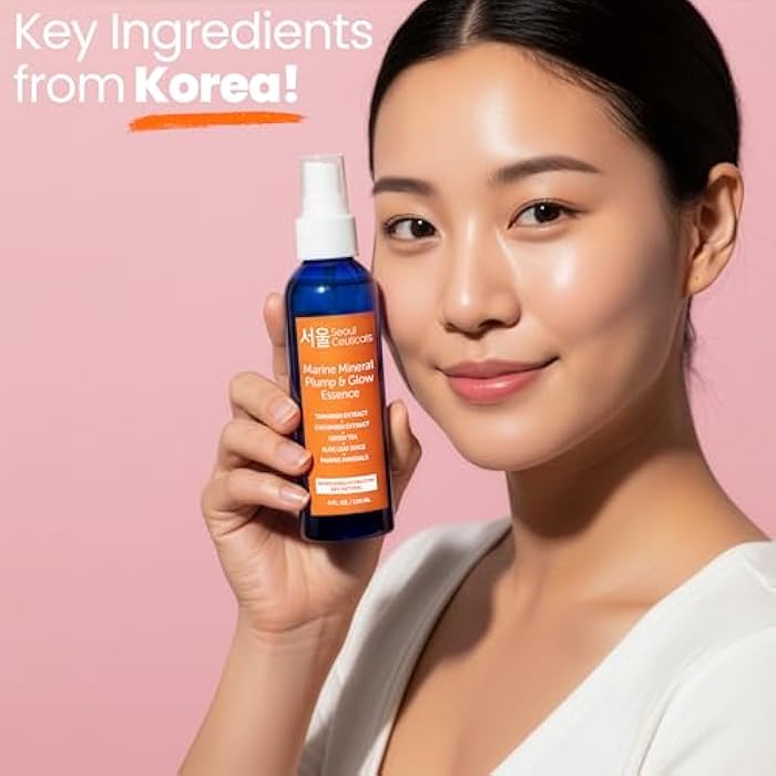 SeoulCeuticals Korean Skin Care Essence Toner - K Beauty Skincare Spray Mist For Face Contains Cucumber Extract and Marine Minerals + Organic Aloe - Get That Healthy Youthful Glow - Image 4