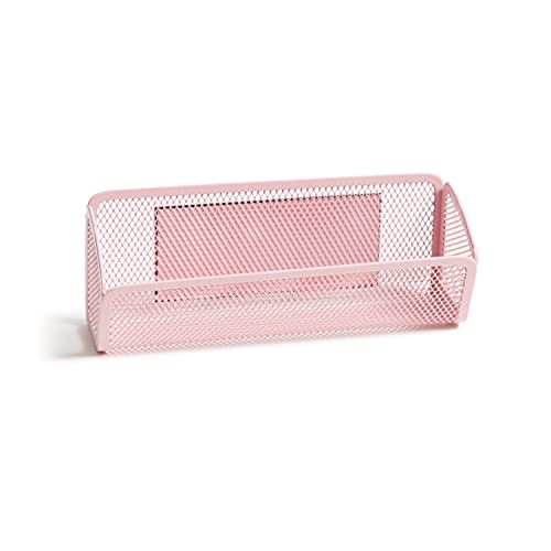 U Brands Blush Mesh Locker Organization Kit, Includes Magnetic Cup, Folding Shelf and Bin, 3 Pieces - Image 4
