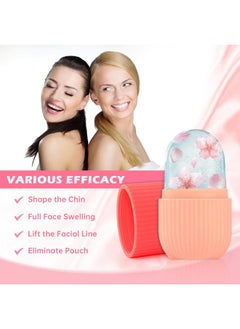 iMeasy Ice Roller for Face and Eye, Upgrated Ice Face Roller Puffiness Relief Ice Roller Skin Care Tools, Ice Facial Cube,Self Care Gift for Men Women, Silicone Ice Mold for Face Beauty (Red)  - Image 5