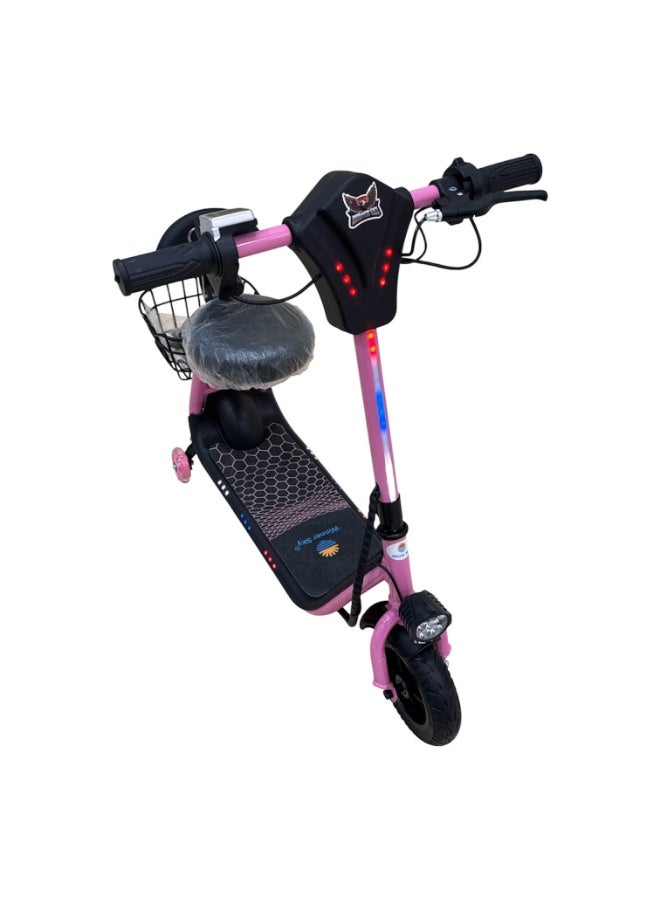 Winner Sky 36V 250W Mini Harley Pro Kids Electric Scooter with Large Rear Cargo Basket – Electric Ride-On Scooter for Kids, Grocery Shopper, Outdoor Fun - Image 5
